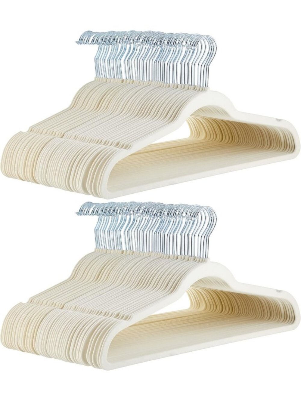 Slim Velvet Non-Slip Space Saving Suit Hangers for Closet Organization, 100-Pack